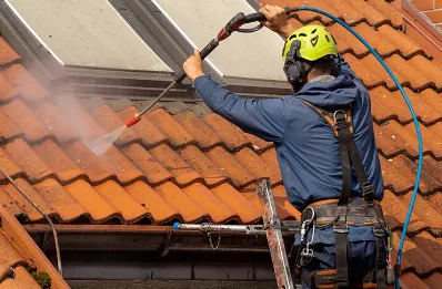 Démoussage et hydrofuge de toiture à la Caine